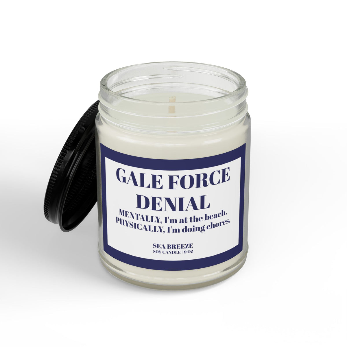 "Gale Force Denial" Aromatherapy Jar Candle | Home & Office