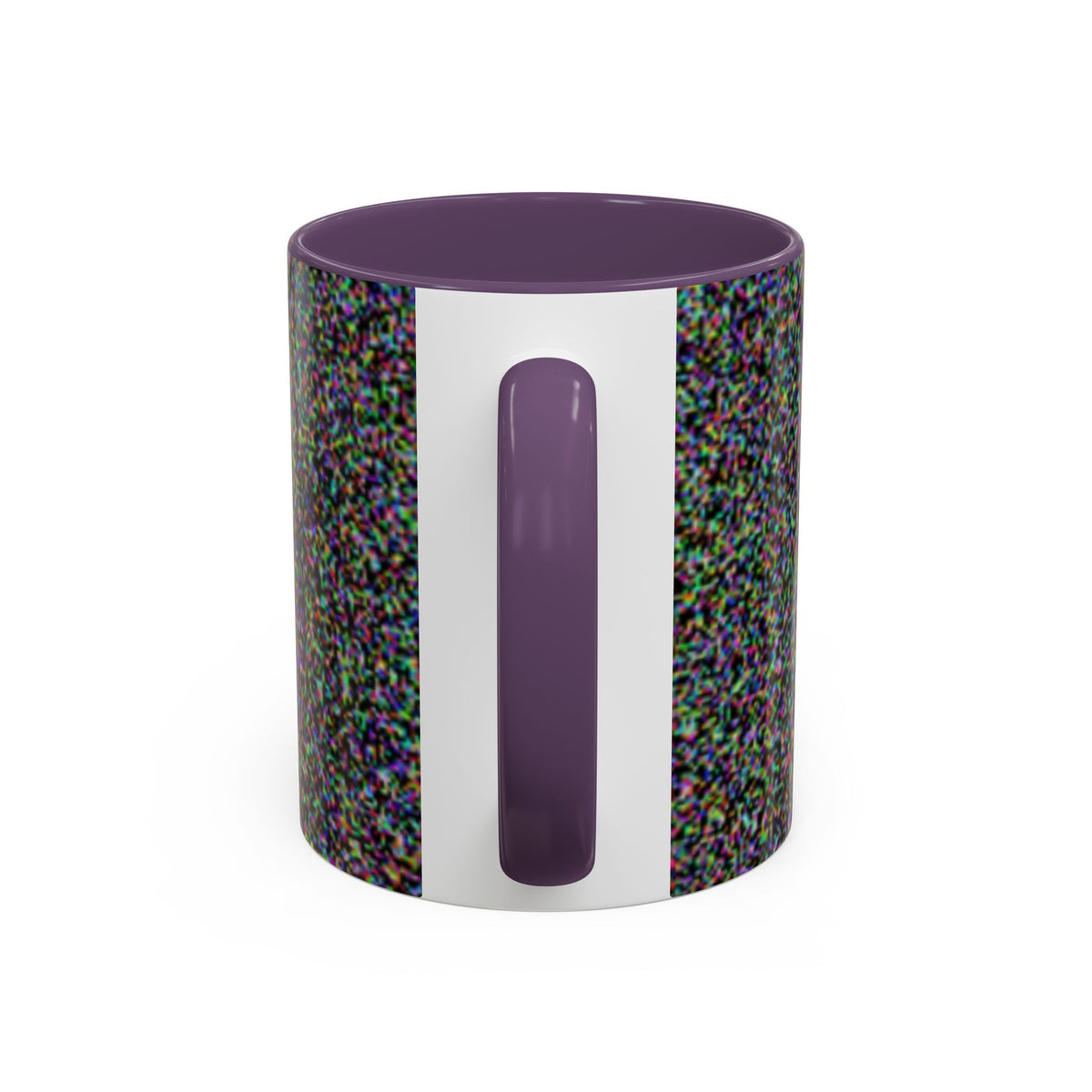 4ngry h1ppy TV Interruption Accent Ceramic Mug | Home & Office