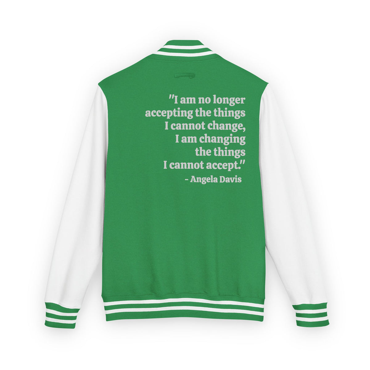 Compassion That is Ready for Action Letterman Jacket | Apparel