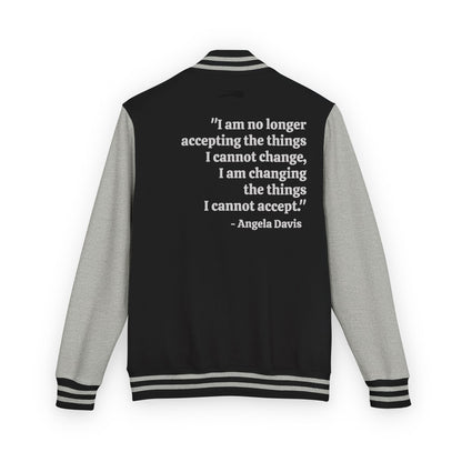 Compassion That is Ready for Action Letterman Jacket | Apparel