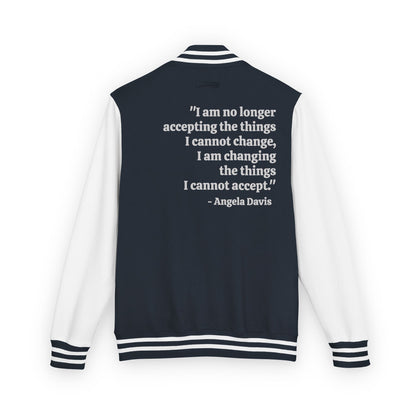 Compassion That is Ready for Action Letterman Jacket | Apparel