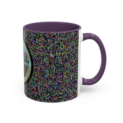 4ngry h1ppy TV Interruption Accent Ceramic Mug | Home & Office
