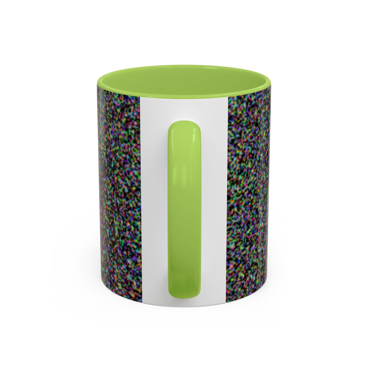 4ngry h1ppy TV Interruption Accent Ceramic Mug | Home & Office