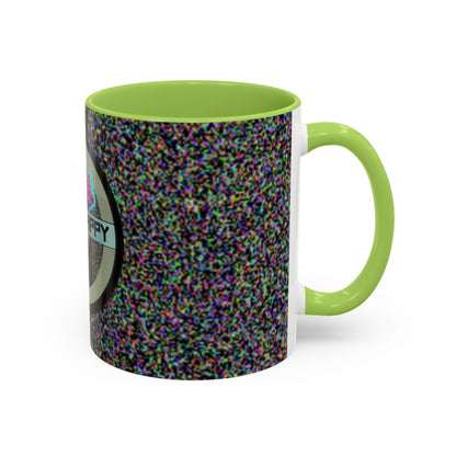 4ngry h1ppy TV Interruption Accent Ceramic Mug | Home & Office