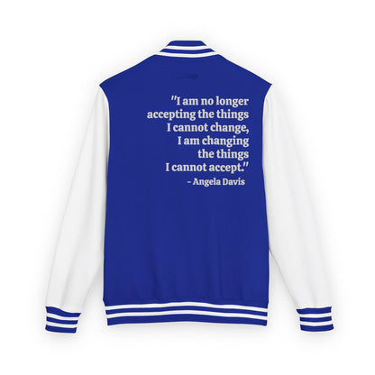 Compassion That is Ready for Action Letterman Jacket | Apparel