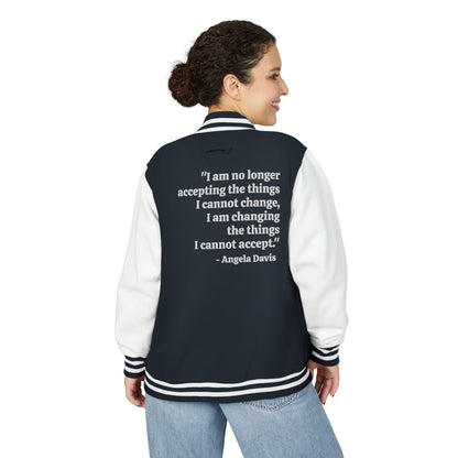 Compassion That is Ready for Action Letterman Jacket | Apparel