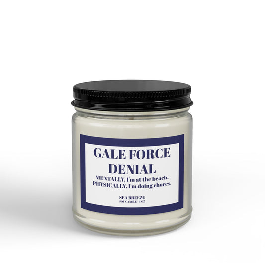 "Gale Force Denial" Aromatherapy Jar Candle | Home & Office