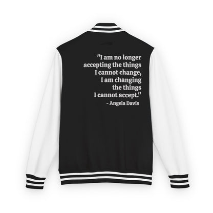 Compassion That is Ready for Action Letterman Jacket | Apparel