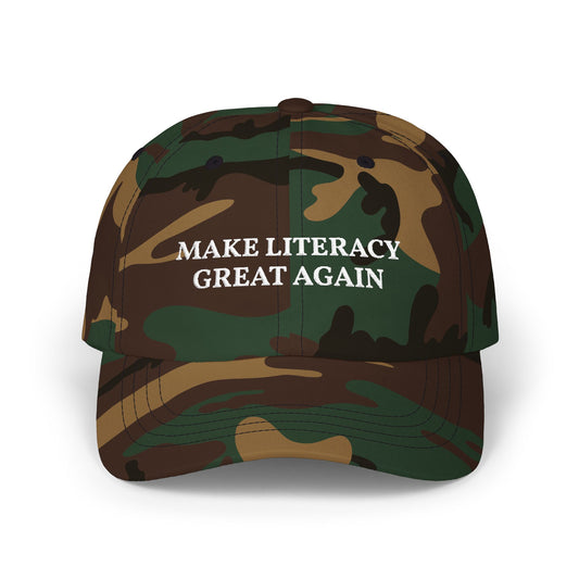 "Make Literacy Great Again" Embroidered Cap | Apparel
