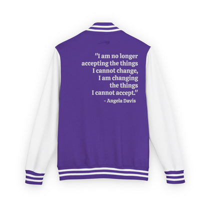 Compassion That is Ready for Action Letterman Jacket | Apparel