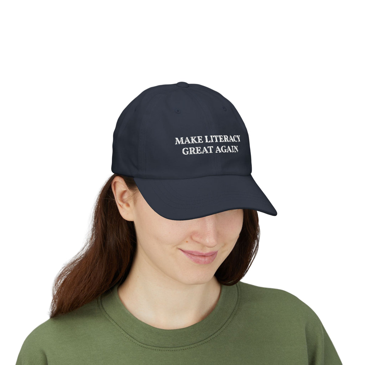 "Make Literacy Great Again" Embroidered Cap | Apparel