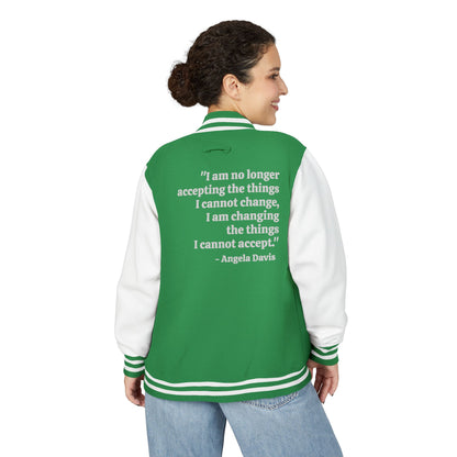 Compassion That is Ready for Action Letterman Jacket | Apparel