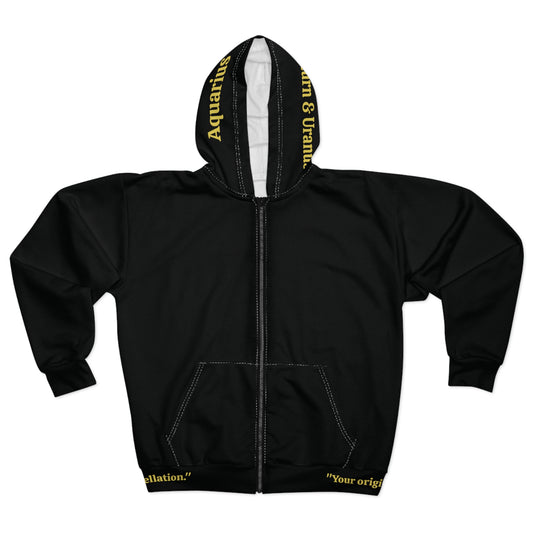 A Smoldering Star Within Aquarius Zip Hoodie | Apparel