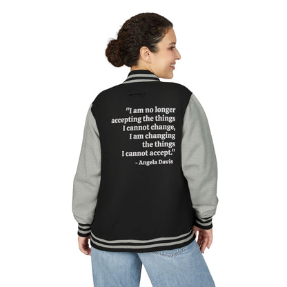 Compassion That is Ready for Action Letterman Jacket | Apparel